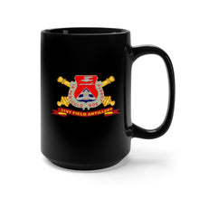 Load image into Gallery viewer, Black Mug 15oz - Army - 31st Field Artillery w Br - Ribbon
