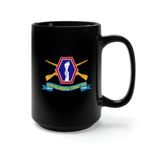 Load image into Gallery viewer, Black Mug 15oz - Army - 442nd Infantry Regimental Combat Team w Br - SSI - Ribbon X 300
