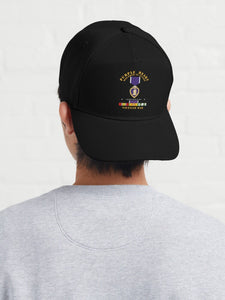 Baseball Cap - Purple Heart - WIA w VN SVC w Purple Heart Ribbon - Film to Garment (FTG)