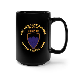 Black Mug 15oz - Army - 6th Airborne Division - Phantom X 300