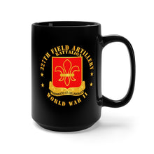 Load image into Gallery viewer, Black Mug 15oz - Army - 327th Field Artillery Battalion - DUI -WWII X 300
