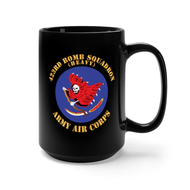 Black Mug 15oz - SSI - AAC - 423rd Bomb Squadron X 300