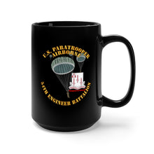 Load image into Gallery viewer, Black Mug 15oz - Army - US Paratrooper - 54th Engineer Battalion X 300
