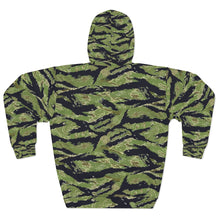 Load image into Gallery viewer, AOP Unisex Pullover Hoodie - Military Tiger Stripe Jungle Camouflage
