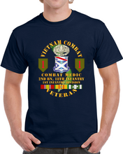 Load image into Gallery viewer, Army - Vietnam Combat Infantry Veteran W Combat Medic - 2nd Bn 18th Inf 1st Inf Div Ssi Classic T Shirt
