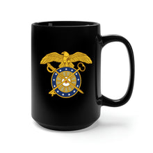 Load image into Gallery viewer, Black Mug 15oz - Army - Quartermaster Corps Branch wo txt
