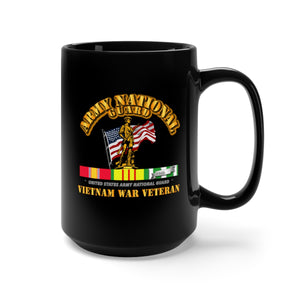 Black Mug 15oz - Army - ARNG - Vietnam War Veteran