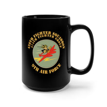 Load image into Gallery viewer, Black Mug 15oz - AAC - 428th Fighter SQ - 474th Fighter Group - 9th AF X 300
