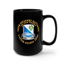 Load image into Gallery viewer, Black Mug 15oz - 100th Infantry Battalion - DUI - Go for Broke X 300
