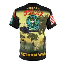 Load image into Gallery viewer, All Over Printing - Army - Special Forces - Recon Team - Arkansas - Dragon with Rappel Infiltration with Vietnam War Ribbons - Vietnam
