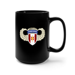 Black Mug 15oz - Army - 44th Medical Brigade Wings