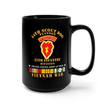 Load image into Gallery viewer, Black Mug 15oz - Army - 44th Scout Dog Platoon 25th Infantry Div - VN SVC
