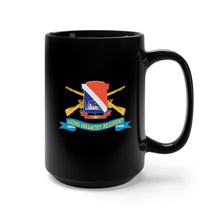 Load image into Gallery viewer, Black Mug 15oz - Army - 442nd Infantry Regiment w Br - SSI - Ribbon X 300
