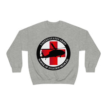 Load image into Gallery viewer, Unisex Heavy Blend Crewneck Sweatshirt - Army MEDEVAC Critical Care Flight Paramedics V1
