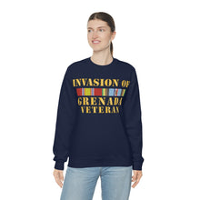 Load image into Gallery viewer, Unisex Heavy Blend Crewneck Sweatshirt - Army - Grenada Invasion Veteran w EXP SVC
