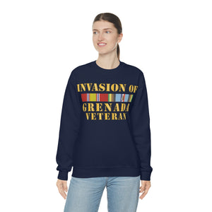 Unisex Heavy Blend Crewneck Sweatshirt - Army - Grenada Invasion Veteran w EXP SVC