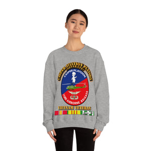 Unisex Heavy Blend Crewneck Sweatshirt - Army - Casper Aviation Platoon - Vietnam Veteran - w Txt