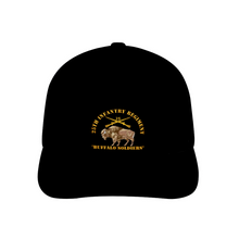 Load image into Gallery viewer, 25th Infantry Regiment &quot;Buffalo Soldiers&quot; with Buffalo AOP Unisex Adjustable Curved Bill Baseball Hat
