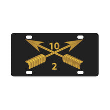 Load image into Gallery viewer, SOF - 2nd Bn 10th SFG Branch wo Txt Classic License Plate
