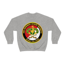 Load image into Gallery viewer, Unisex Heavy Blend Crewneck Sweatshirt - Army - 3rd Armored Cavalry Regiment DUI - Red White - Blood and Steel
