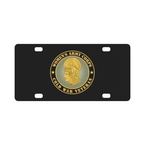 Army - Women's Army Corps - Cold War Veteran Classic License Plate