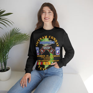 Unisex Heavy Blend Crewneck Sweatshirt - Army - Vietnam Combat Vet - N Co 75th Infantry (Ranger) - 173rd Airborne Bde SSI