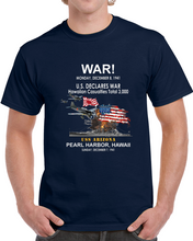 Load image into Gallery viewer, Navy - War - Attack On Pearl Harbor - Japanese Planes - Uss Arizona Classic T Shirt
