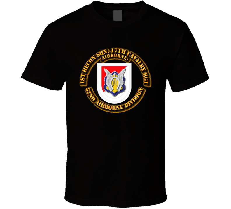 Flash - 1st Reconnaissance Squadron, 17th Cavalry Regiment - Airborne T Shirt, Premium and Hoodie