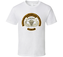 Load image into Gallery viewer, SOF - Airborne Badge - LRRP1 T Shirt
