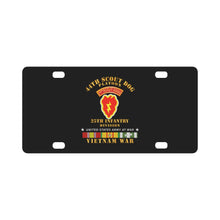 Load image into Gallery viewer, Army - 44th Scout Dog Platoon 25th Infantry Div - VN SVC Classic License Plate
