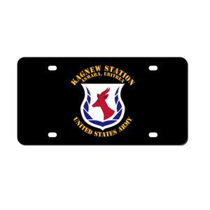 [Made in USA] Custom Aluminum Automotive License Plate 12" x 6" - Army - Kagnew Station - Asmara, Eritrea