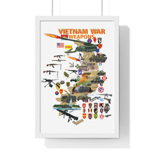 Load image into Gallery viewer, Premium Framed Vertical Poster - Map - Vietnam Units -with Wpns - Equipment
