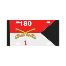 Load image into Gallery viewer, Army - 1st Squadron, 180th Cavalry Regiment - Guidon Classic License Plate
