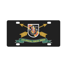 Load image into Gallery viewer, Army - 5th Special Forces Group - Vietnam - Flash w Br - Ribbon X 300 Classic License Plate
