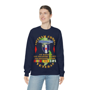 Unisex Heavy Blend Crewneck Sweatshirt - Army - Vietnam Combat Vet - 1st Bn 61st Infantry - 5th Inf Div Ssi