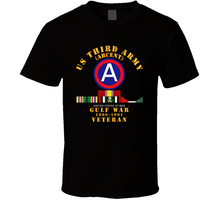 Load image into Gallery viewer, Army - 3rd Us Army - Gulf War 1990 - 1991 W Svc And Swasm 2 Stars Classic T Shirt
