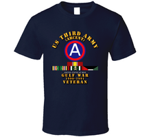 Load image into Gallery viewer, Army - 3rd Us Army - Gulf War 1990 - 1991 W Svc And Swasm 2 Stars Classic T Shirt
