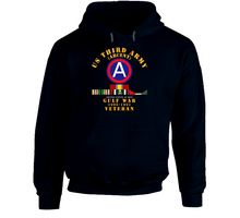 Load image into Gallery viewer, Army - 3rd Us Army - Gulf War 1990 - 1991 W Svc And Swasm 2 Stars Hoodie
