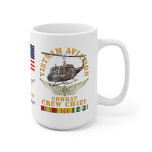 Load image into Gallery viewer, Ceramic Mug 15oz - Army - Combat Veteran - Combat Crew Chief - Air Assault with Vietnam Service Ribbons
