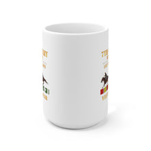 Load image into Gallery viewer, Ceramic Mug 15oz - Army - 1st Battalion,  7th Cavalry Regiment - Vietnam War wt 2 Cav Riders and VN SVC X300
