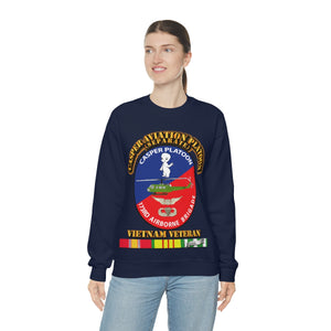 Unisex Heavy Blend Crewneck Sweatshirt - Army - Casper Aviation Platoon - Vietnam Veteran - w Txt