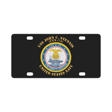 Load image into Gallery viewer, Navy - USS John C. Stennis (CVN-74) X 300 Classic License Plate
