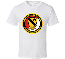 Load image into Gallery viewer, Army - 1st Cavalry Div - Red White - Operations Desert Shield Classic T Shirt
