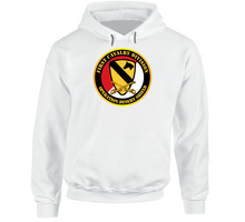 Load image into Gallery viewer, Army - 1st Cavalry Div - Red White - Operations Desert Shield Hoodie
