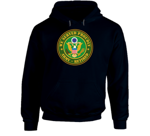 Army - We Served Proudly - Army Retired Hoodie