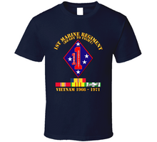 Load image into Gallery viewer, Army - 1st Marine Regiment - Vietnam 1966 - 1971 W Vn Svc Car Classic T Shirt
