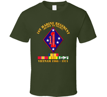 Load image into Gallery viewer, Army - 1st Marine Regiment - Vietnam 1966 - 1971 W Vn Svc Car Classic T Shirt
