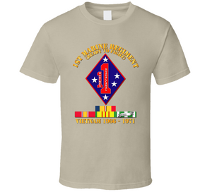 Army - 1st Marine Regiment - Vietnam 1966 - 1971 W Vn Svc Car Classic T Shirt