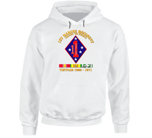 Load image into Gallery viewer, Army - 1st Marine Regiment - Vietnam 1966 - 1971 W Vn Svc Hoodie
