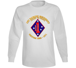 Army - 1st Marine Regiment - Vietnam 1966 - 1971 Long Sleeve